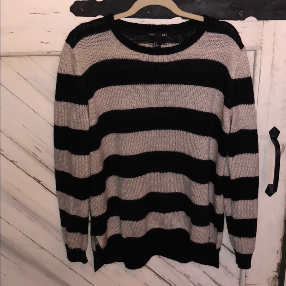 H&M Striped Pullover Sweater